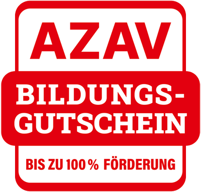 Rotes Siegel AZAV Bildungsgutschein - Bis zu 100% Förderung